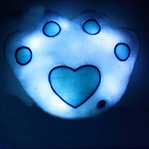 White LED color changing paws soft toy - Uncommongifts.in